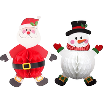 Christmas snowflake decoration Christmas scene layout pendant three-dimensional snowflake string shop window ceiling pendant