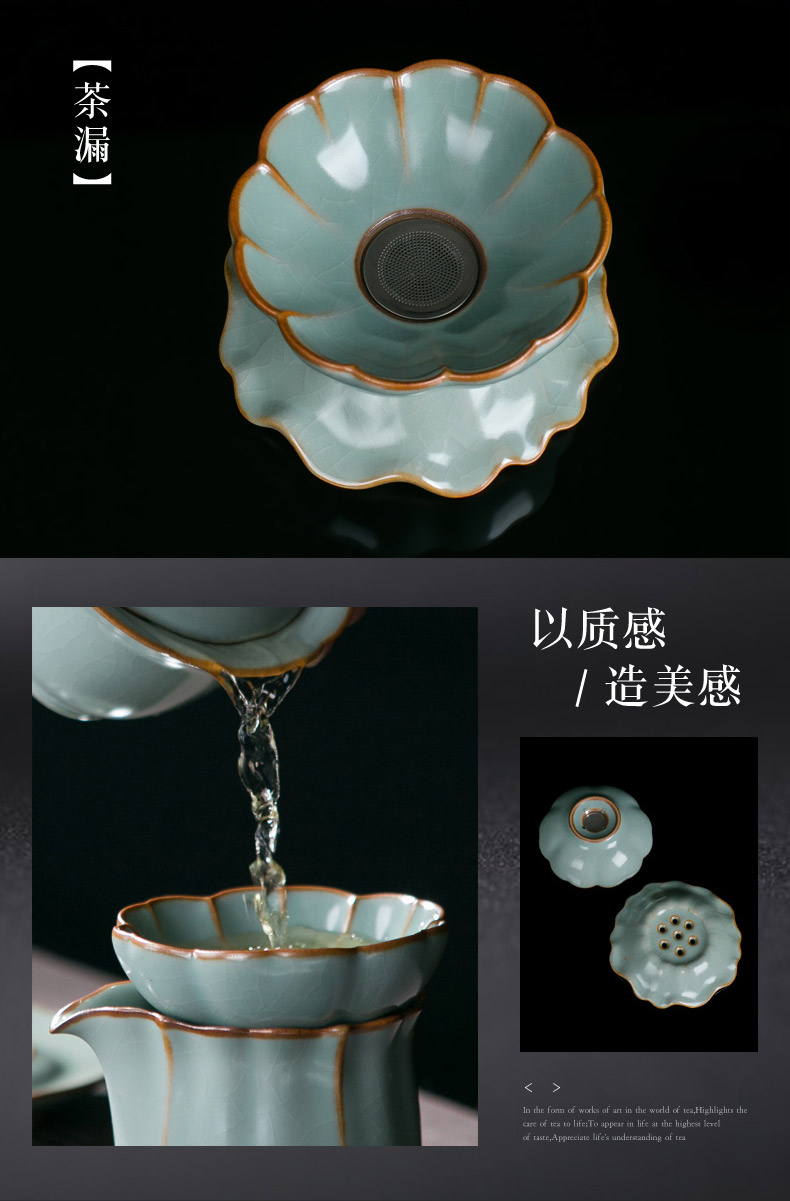 Jingdezhen ceramic your up crack kung fu tea set the home office to receive a visitor receives teapot cups