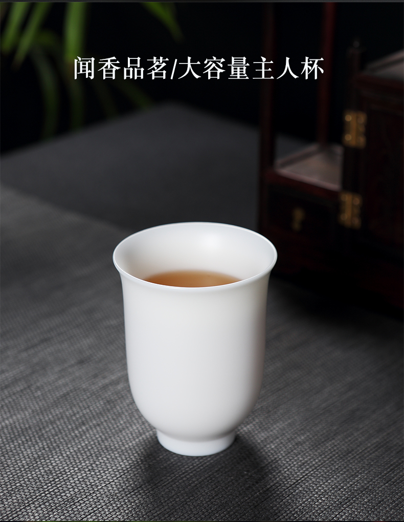 Red the jingdezhen ceramic kung fu tea master cup single cup large capacity sniff individual sample tea cup tea cups