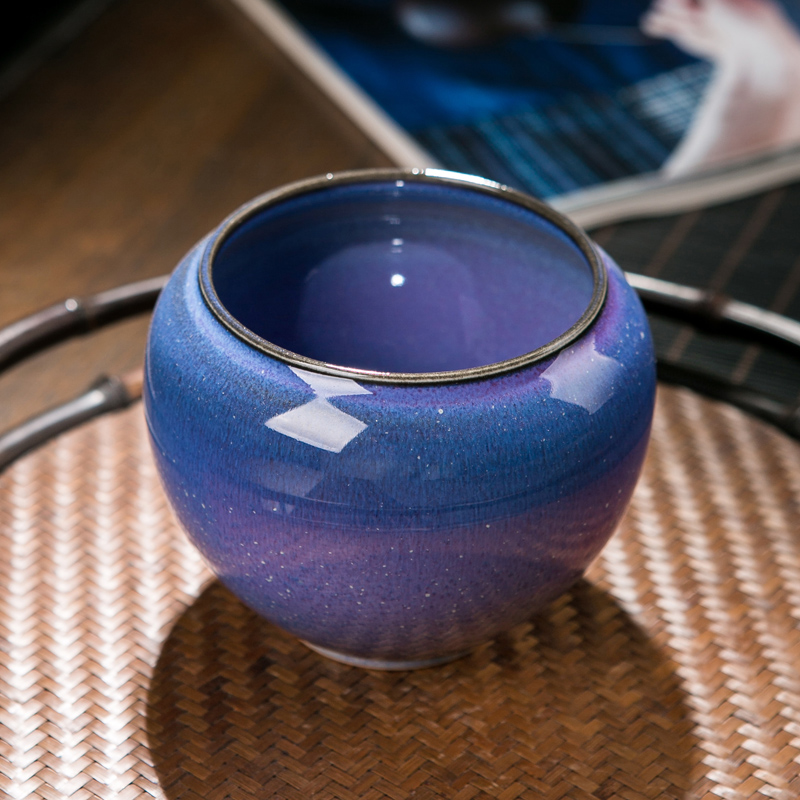 Red the jingdezhen ceramic up tea kungfu tea accessories tea wash to home small coarse TaoJian water jar