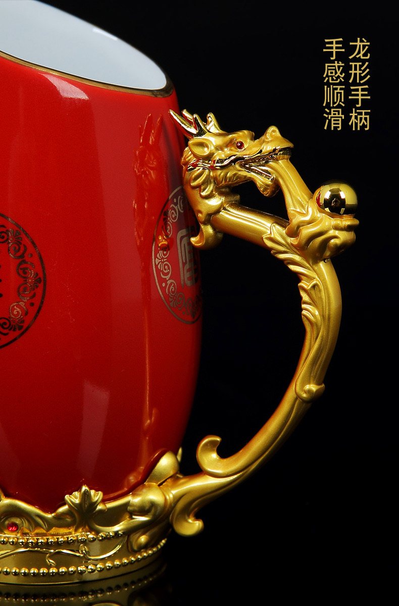 Jingdezhen ceramic zodiac liquor wine suite Chinese small a small handleless wine cup wine glass points a keller