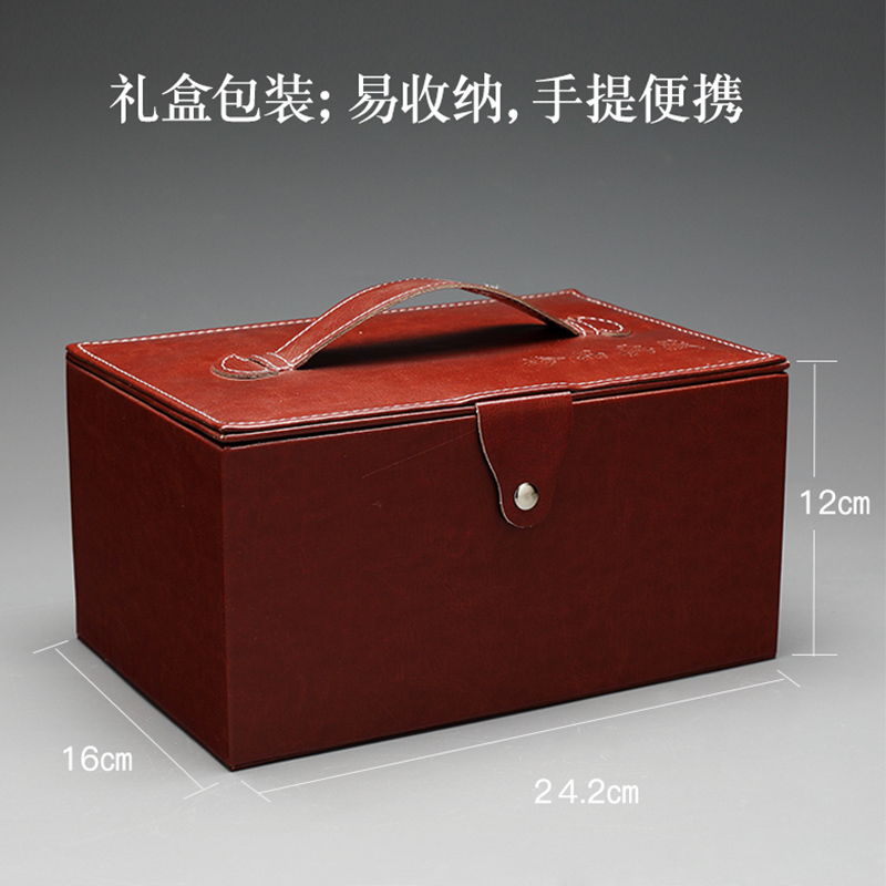 Travel a pot of tea set kung fu two cups of jingdezhen ceramics with tea tray was white porcelain on - board, portable bag
