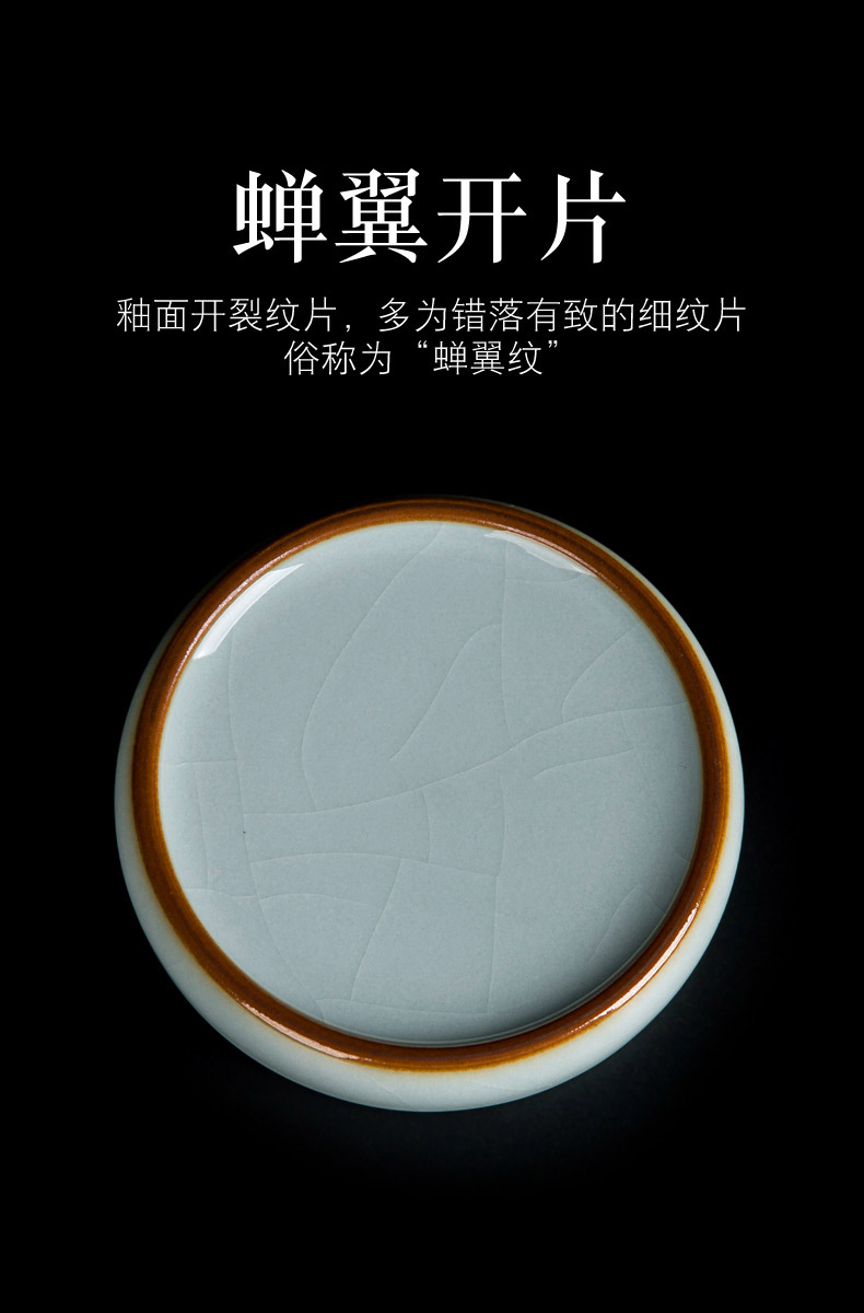 The Ice cracked piece of your up rear cover cover supporting Taiwan tureen tea place of jingdezhen ceramic dry mercifully pot of kung fu tea accessories