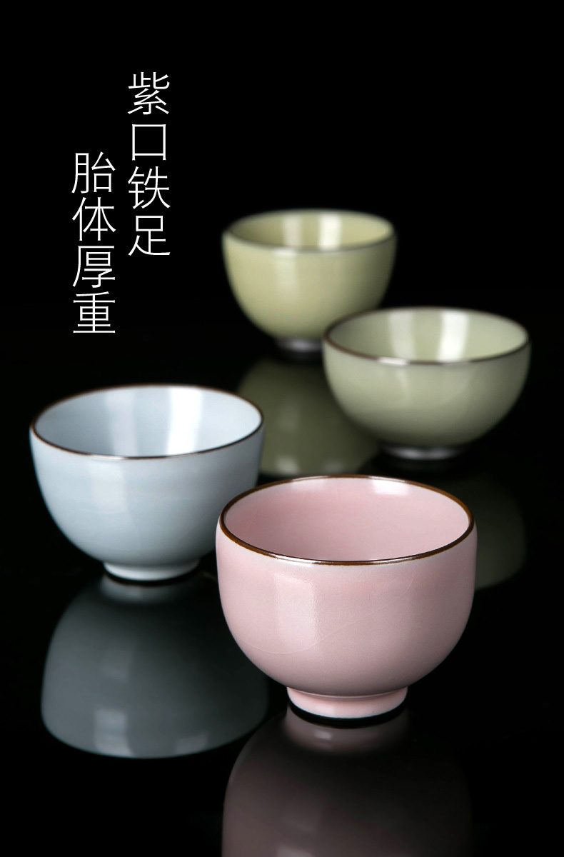 Jingdezhen porcelain up cup tea master cup single cup size, household not hot crack ceramic sample tea cup