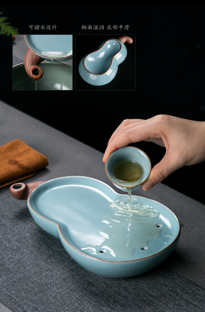 Jingdezhen ceramic your up kung fu tea set a small set of simple portable travel tea set tea tray storage type teapot