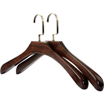  Retro wide-shouldered solid wood hanger clothing store cloakroom wooden clothes hang men and women wooden bold clothes hangers