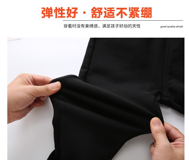 Cô gái quần nhung một mảnh ở trẻ lớn cộng với quần jean nhung mặc quần legging thun cotton dày cho trẻ em mùa đông chân váy bò bé gái 
