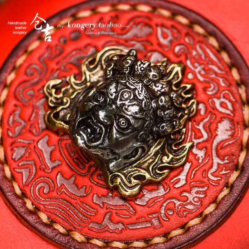 Мужской длинный бумажник, ретро сумка через плечо для отдыха с молнией, «сделай сам», из натуральной кожи