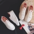 Giày trắng nữ cơ bản hoang dã xuân 2019 mới thoáng khí phiên bản Hàn Quốc giày vải nữ siêu lửa cổng lướt gió giày - Plimsolls Plimsolls