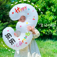 Белая цифровая наклейка, воздушный насос