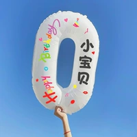 Белая цифровая наклейка, воздушный насос