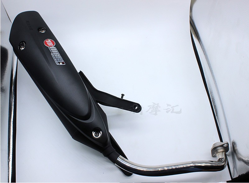 Ống xả Nibi WISP RSZ Finto mát mẻ Qi Yamaha GY6 Haomai sửa đổi ống đen áp lực ống im lặng ATRT - Ống xả xe máy pô xe wave s 100