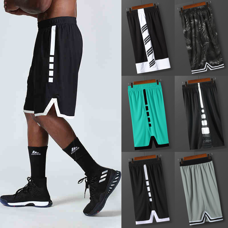 Sports shorts men's breathable quick-drying aj basketball pants tide training running fitness shorts loose over-the-knee five-point pants