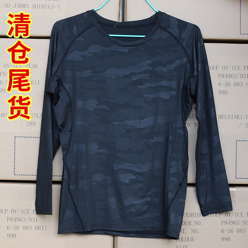 Foreign Trade Special Price Men's Speed Dry Tight Fit Long Sleeve Fitness Compression Suit Sports Elastic Short Sleeve Speed Dry Clothes Clothes