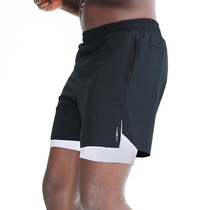 Sports Shorts Male Summer Running Marathon American Basketball Shorts Speed Dry Leave Two but knee training gym pants
