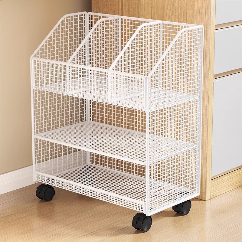 Книжная полка съемный двигаться этаж стеллажи стол низ большой потенциал класс легко студент рабочий стол боковая полоса колесо книга хранение