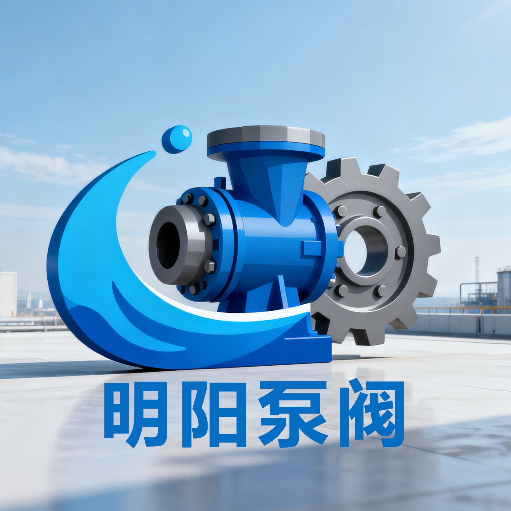 明阳泵阀工厂的LOGO