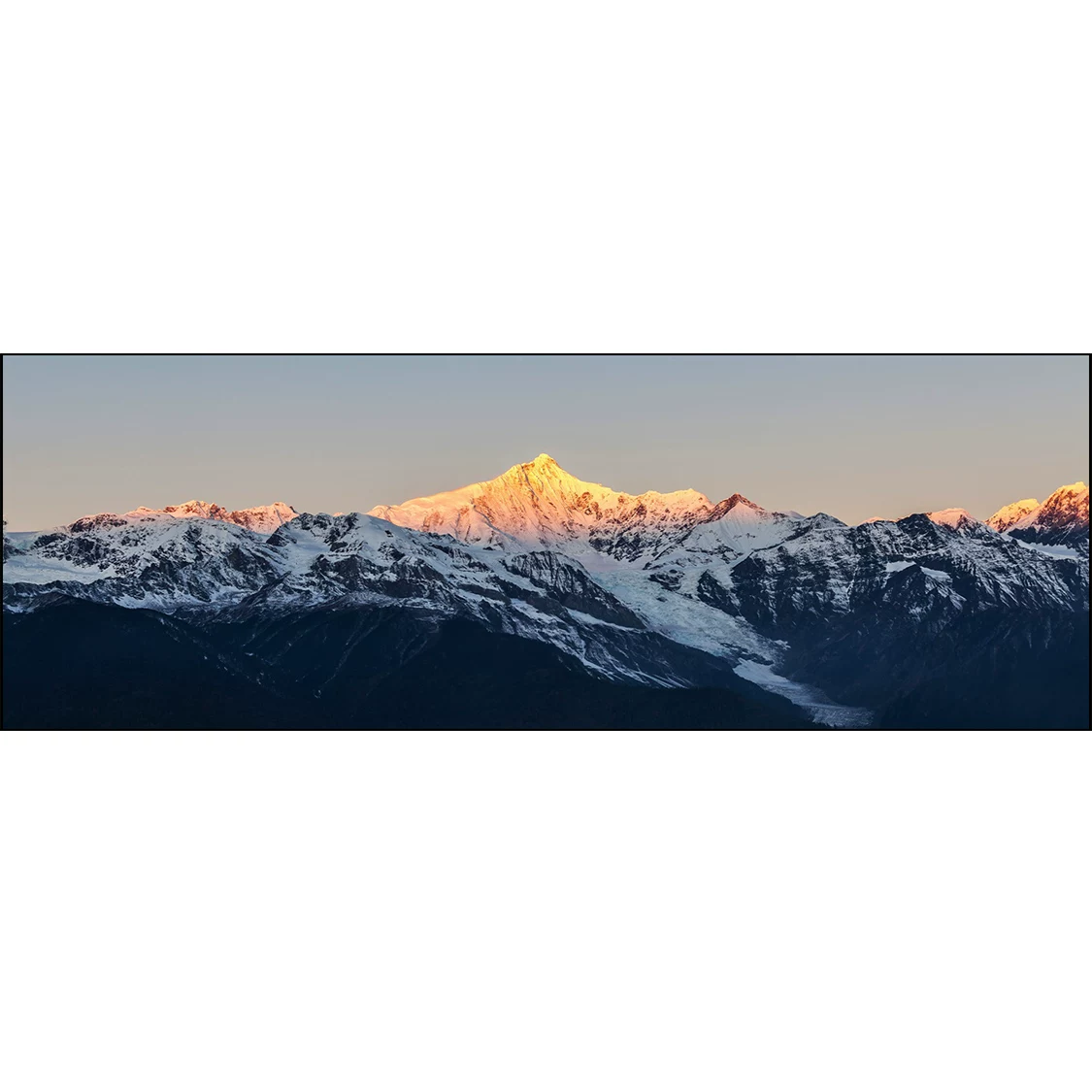 Пейзажная абстракция Kavabag Peak-Meili Snow Mountain для гостиной, настенная роспись, фон стены для дивана, длинный баннер, висящая живопись