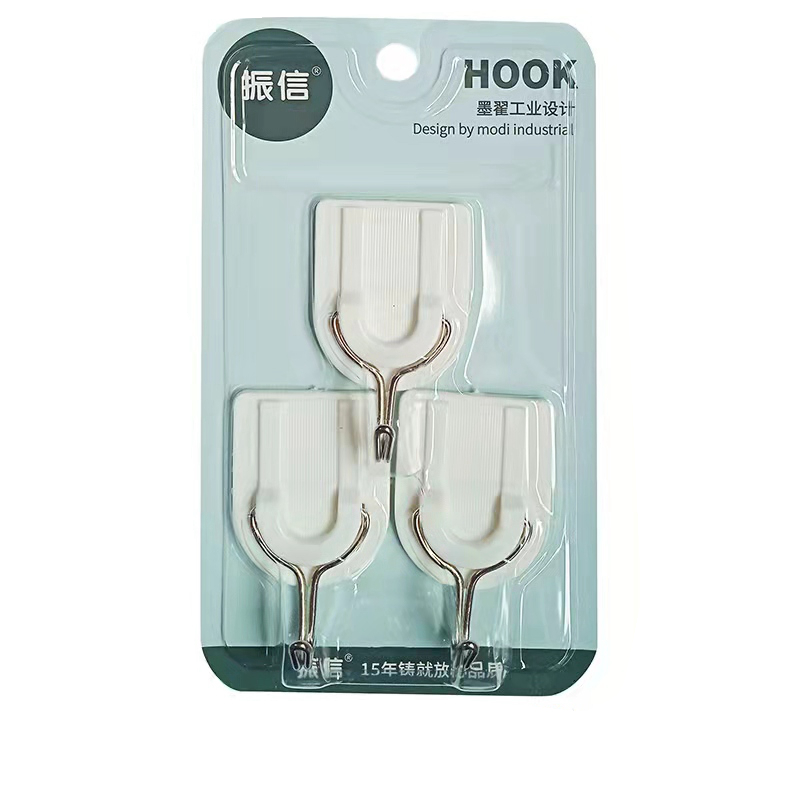 full 10 plates Zhenxin 7752 white concise and powerful adhesive hook bearing hooks 1 5kg3 LOADING OFFICE