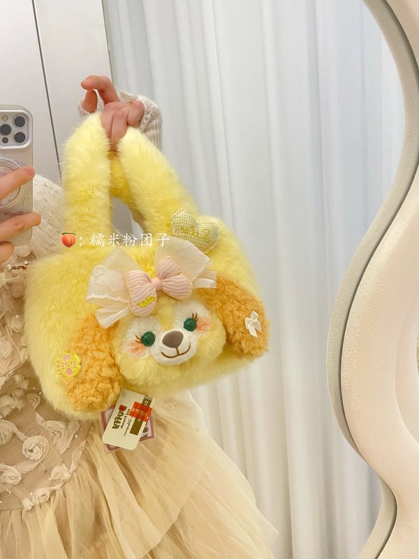 2025 New Genuine Keqian Binge Plush Handbag Cute Cartoon Doll Bag Autumn and Winter Versatile Bag for Girls