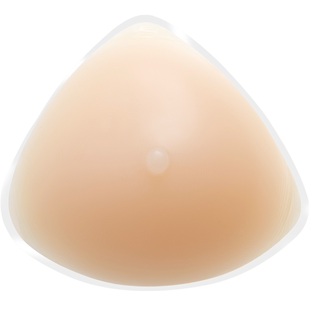 Silicone prosthetic breast prosthesis and thickened breast pads after breast surgery