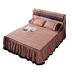 công chúa Triều Tiên giường váy một mảnh bedspread bông đơn giản rắn màu ren trượt nệm bìa bảo vệ 1.8m - Váy Petti giường váy Váy Petti