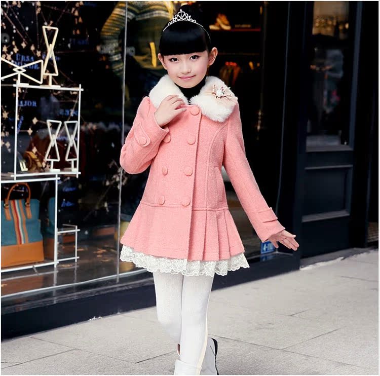 Manteau pour fille en laine - Ref 2161758 Image 8