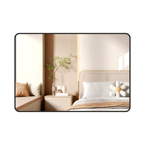 Bathroom mirror wall-mounted punch-free bathroom vanity mirror toilet bathroom vanity wall-mounted self-adhesive vanity mirror