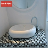 好有米 Стеклянная хрустальная мозаика, фоновая настенная плитка для ванной, раковины, балкона, самоклеящаяся отделка