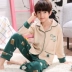 6 bộ đồ ngủ 4 cotton 5 trai 3 trẻ lớn 8 trẻ em 14 dài tay 10 cotton 11 trai 13 rơi 12-15 tuổi 7-9 quần áo ngủ nam Nam giới