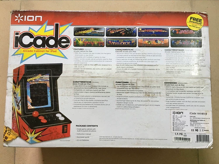 American ION Ain iCade Apple dành riêng cho giao diện điều khiển trò chơi Bluetooth Nút Rocker máy tính để bàn trò chơi arcade