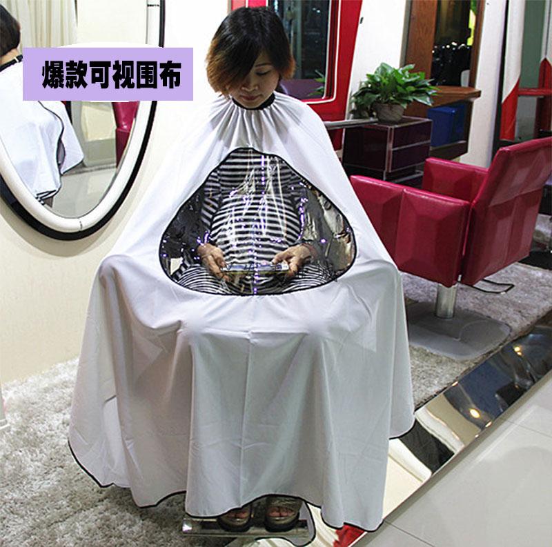 High-grade enlarged transparent cloth haircut hair haircut hair dyeing and hot styling cloth repeated use of hair health home