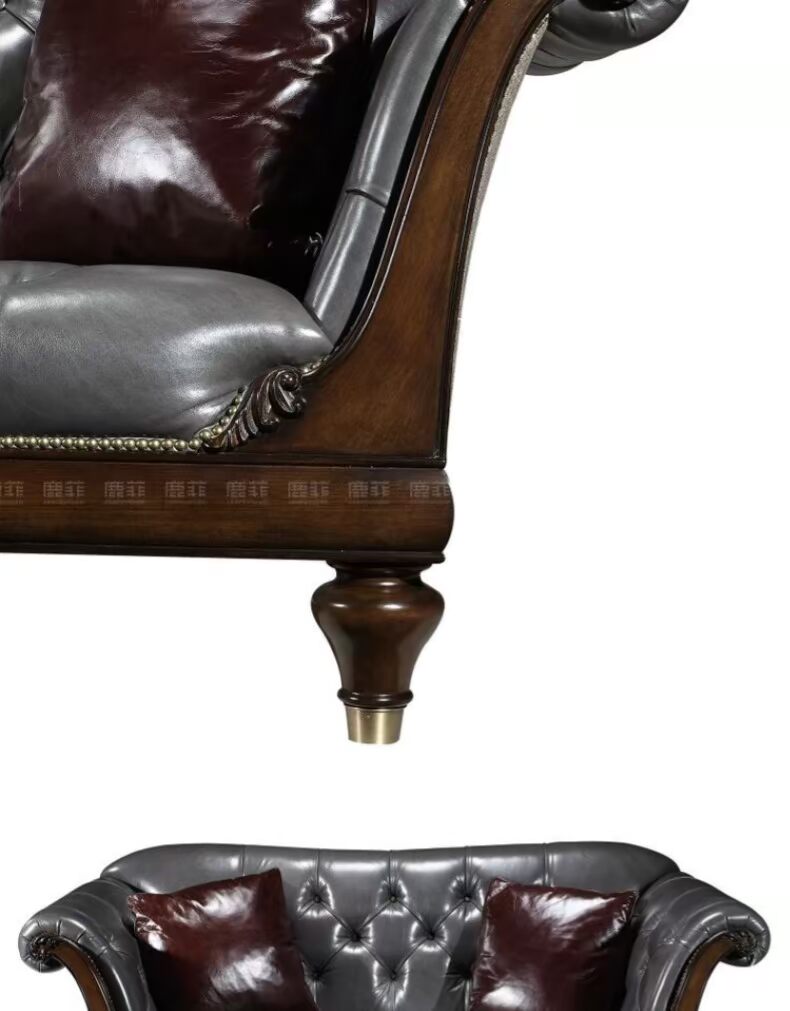 Lufei nội thất cao cấp tùy chỉnh nước Mỹ sofa nhiều người phong cách châu Âu ghế khách truy cập Đông Nam Á bàn cà phê ghế sofa - Bộ đồ nội thất giường hơi