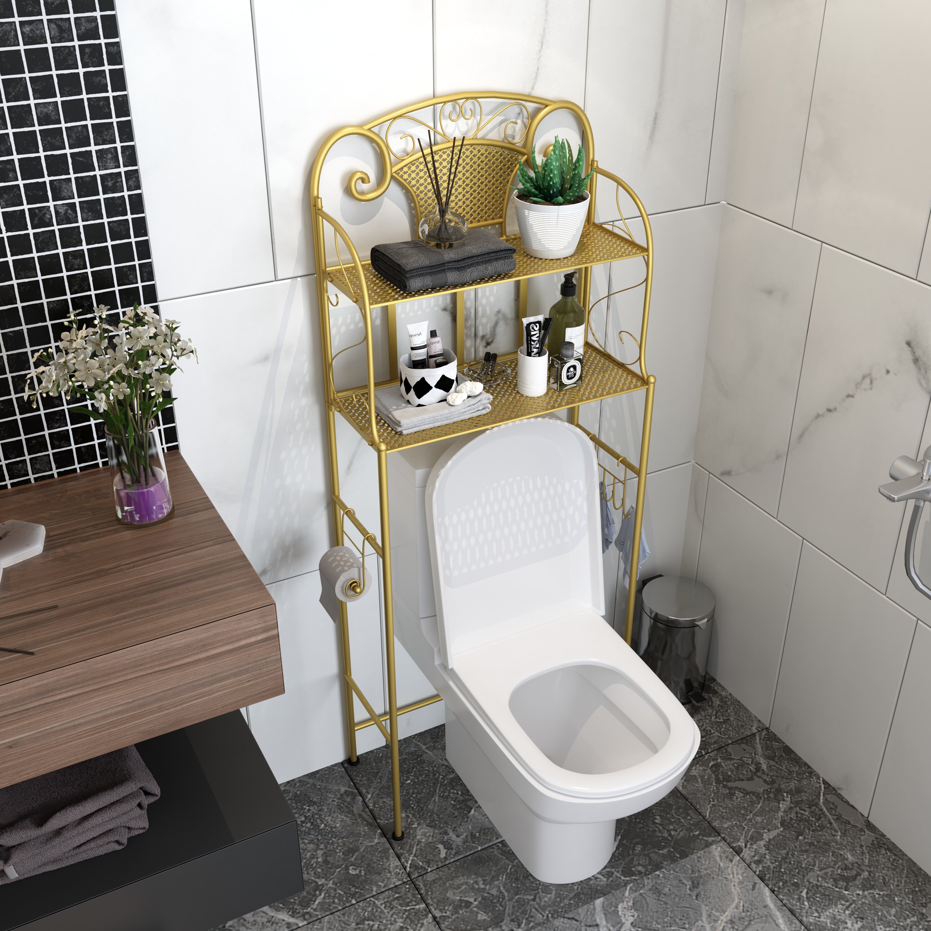 Makeup Room Toilet Bathroom Shelve Toilet Bowl toilet FLOOR WASHING MACHINE FLOOR WASHING MACHINE CONTAINING LAYER RACK SHAKE SOUND SAME PARAGRAPH