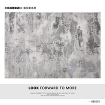 Turkey imports grey carpet Nordic modern minimalist light lavish tea blanket rectangular book room Bedroom bedside blanket