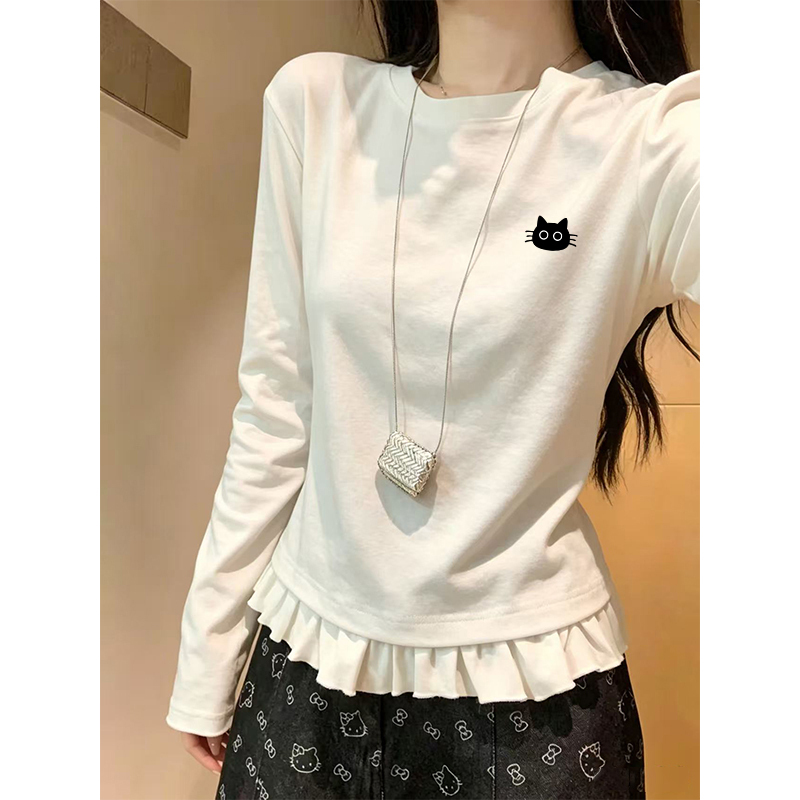 Exquisite Korean-Style Chic Tops for Women, Autumn and Winter 2026 New Style, Long-Sleeved T-Shirts for Single Wear, Design-Conscious Inner Layering Shirts