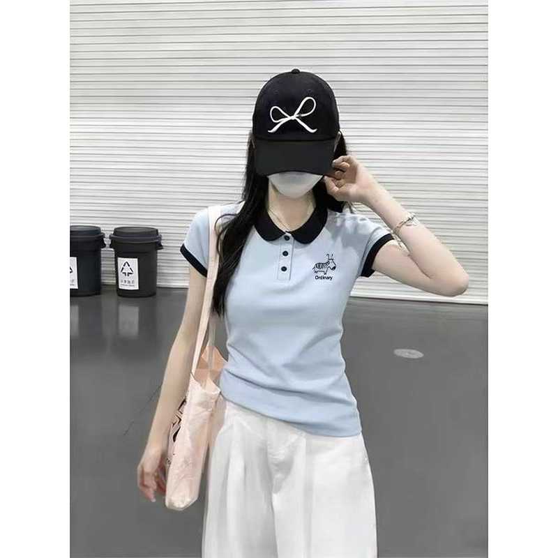Unique and Beautiful Design Tops for Women, 2026 New Early Summer Stunning Polo Shirts, Super Nice Short-Sleeved T-Shirts