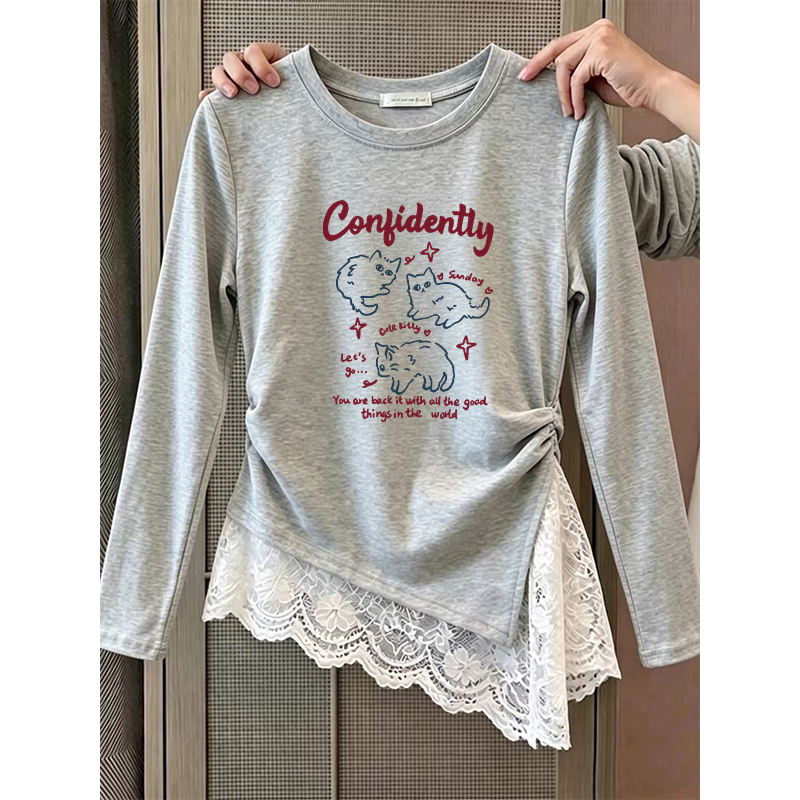Especially Beautiful Waist-Cinching Tops for Women, Early Autumn 2026 New Korean Style Single-Wear Blouse, Inner Layer Long-Sleeve T-Shirt Especially Beautiful Waist-Cinching Tops for Women, Early Autumn 2026 New Korean Style Single-Wear Blouse, Inner Layer Long-Sleeve T-Shirt