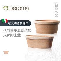 Di Roman Etruscan bowl basin Hongyue garden courtyard indoor simple red pottery planting pot clay flower pot