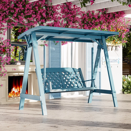 Качели, дорожная деревянная уличная качалка из натурального дерева