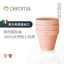 (Hongyue) Emperor Rome International Pot Mocha White Pottery Garden Desktop Pottery Flower Pot Planting 3