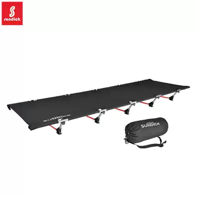 Mountain passenger marching bed aluminum alloy folding bed outdoor beach camping portable single bed home office lunch break