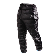 Monteur de montagne Poids de la lumière extérieure Pantalon à lextérieur de la montagne Thickened Vapeur Alpinisme Camping Warm Winter Genders White Duck Suede Pants