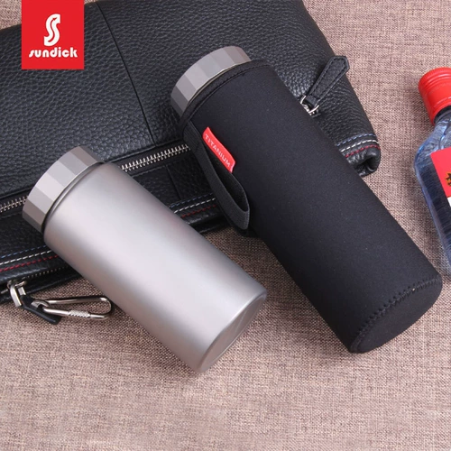 山地客 Дорожная спортивная бутылка, портативный альпинистский слюнявчик со стаканом, 600 мл