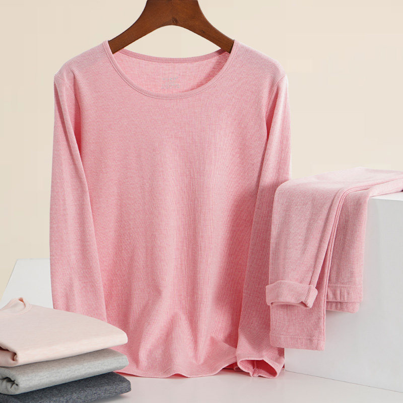 Empermy Snow pure cotton calorific clothes woman thin winter bacteriostatic grinding down speed warm beating undershirt autummy sweatpants Men's suit