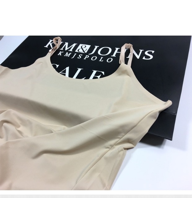 2018 lụa tơ tằm liền mạch nhỏ vest ngắn một mảnh chống ánh sáng có thể điều chỉnh dây đeo vai chạm đáy đồ lót áo khoác nỉ nữ