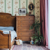 North American Town American Solid Wood Five Bucket Cabinet Flip Dresser Storage Cabinet Integrated Bedroom Multifunctional Lockers