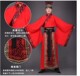 Kiểu Trung Quốc Trung Quốc Han đám cưới váy gió của Trung Quốc vài chiếc váy cưới dressred đỏ cổ váy kẻ bắt nạt cũ gió chàng trai trẻ được cải thiện chiếc váy cưới