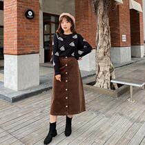 Cai Duobao large size womens clothing 2020 winter new Christmas hat jacquard sweater fashionable foreign style base sweater