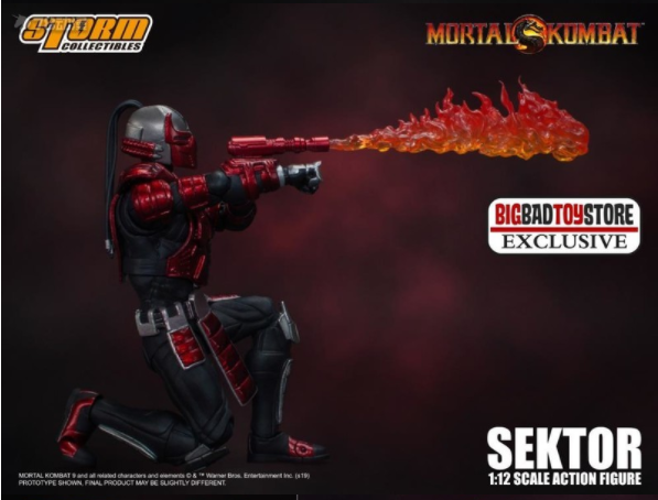 Storm Toys Mortal Kombat Sektor 1/12 Flame Effect Special Edition